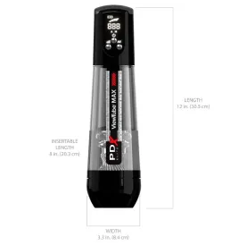 PDX ELITE - VIEWTUBE MAX VIEW MASTURBATORE AUTOMATICO CON ASPIRAZIONE TRASPARENTE