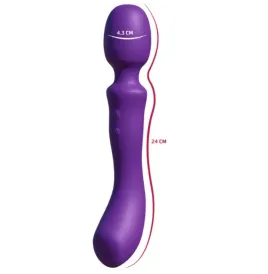 SHE.E.O - DOUBLE-ENDED VIBRATING MASSAGER WAND PURPLE