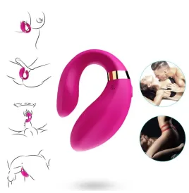 ARMONY - VIBRATORE A MEZZALUNA PER COPPIA TELECOMANDO FUCSIA