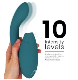 WOMANIZER - DUO 2 STIMULATOR BLEU PÉTROLE