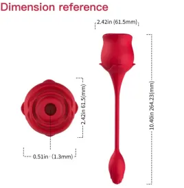 ARMONY - PINK CLITORIS SUCKER and VIBRATOR 10 MODES RED