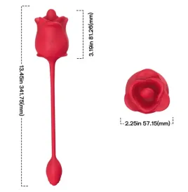 ARMONY - ROSA 2-IN-1-SAUGSTIMULATOR and VIBRATOR 10 MODI MIT ROTEM SCHWANZ