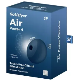 SATISFYER - AIR POWER 4 STIMULATOR and VIBRATOR 12 VIBRATIONS BLUE