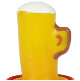 CONDOMERIE - PRÉSERVATIFS FANTAISIE PEINTS À LA MAIN VERRE DE BIÈRE