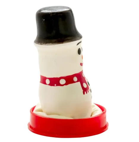 CONDOMERIE - HANDPAINTED NOVELTY CONDOMS SNOWMAN