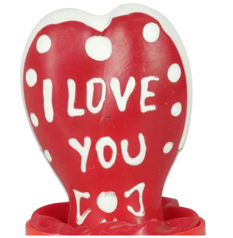 CONDOMERIE - HANDPAINTED NOVELTY CONDOMS HEART - I LOVE YOU MODEL 1