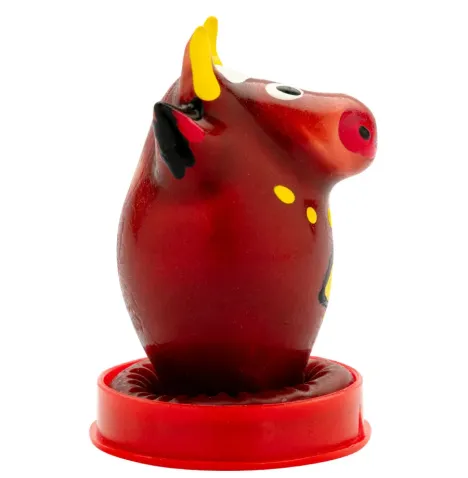CONDOMERIE - PRÉSERVATIFS FANTAISIE PEINTS À LA MAIN MODÈLE TAUREAU 1