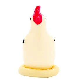CONDOMERIE - HANDBEMALTE NEUHEITSKONDOME COCKY ROOSTER