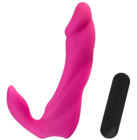 ALIVE - GODE VIBRATEUR BIFUN PRO ROSE 14,9 CM
