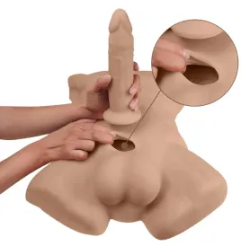 SILEXD - APOLLO L TORSO MASCHILE REALISTICO CARAMELLO