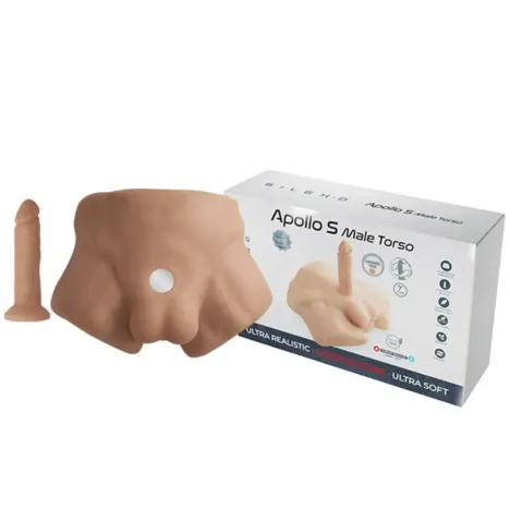SILEXD - APOLLO S REALISTISCHER MÄNNLICHER HALBTORSO KARAMELL