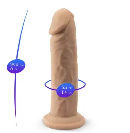 SILEXD - MODELLO PENE REALISTICO 2 SILICONE TERMOREATTIVO 15,4 CM