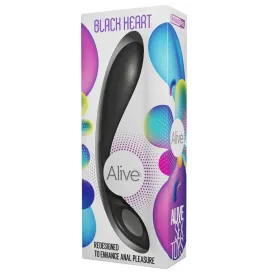 ALIVE - STIMULATEUR ANAL NOIR COEUR SARCELLE
