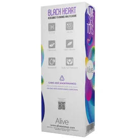 ALIVE - ANALSTIMULATOR MIT SCHWARZEM HERZ UND BLAUEM TEE