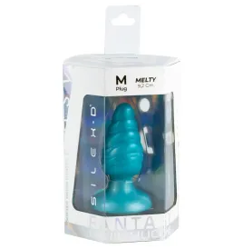 SILEXD - MELTY SCHMELZENDER ANALPLUG AUS THERMOAKTIVEM SILIKON, HIMMELBLAU, 9,2 CM