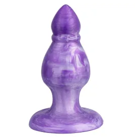 SILEXD - QUEEN PLUG ANAL FANTASY SILICONA LIQUIDA TERMOREACTIVO LILA 9.2 CM