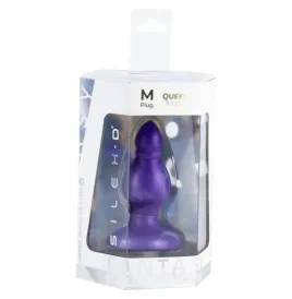 SILEXD - QUEEN ANAL PLUG FANTASY FLÜSSIGSILIKON THERMOREAKTIVES LILA 9,2 CM