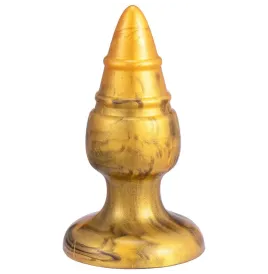 SILEXD - GOLDY ANAL PLUG FANTASY SILICONE LIQUIDO TERMOREATTIVO DORATO 9,2 CM