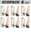 ECOPACK 6 UNIT - BASECOCK VIBRATORE REALISTICO TELECOMANDO NATURALE CON TESTICOLI 19.5 CM -O- 4 CM ECOPACK 6 UNIT - BASECOCK VIBRATORE REALISTICO TELECOMANDO NATURALE CON TESTICOLI 19.5 CM -O- 4 CM