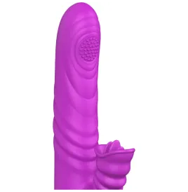 ARMONY - VIBRATEUR MULTIFONCTION ANGELIA AVEC LANGUE STIMULANTE EFFET CHALEUR VIOLET