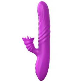 ARMONY - ANGELIA MULTIFUNCTION VIBRATOR WITH STIMULATING TONGUE VIOLET HEAT EFFECT