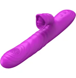 ARMONY - ANGELIA MULTIFUNCTION VIBRATOR WITH STIMULATING TONGUE VIOLET HEAT EFFECT