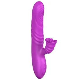 ARMONY - ANGELIA MULTIFUNCTION VIBRATOR WITH STIMULATING TONGUE VIOLET HEAT EFFECT