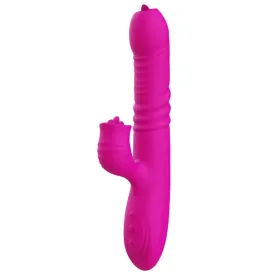 ARMONY - FANNY MULTIFUNCTION DOUBLE TONGUE VIBRATOR FUCHSIA HEAT EFFECT