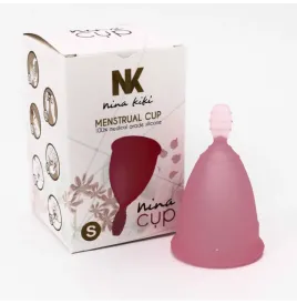 NINA KIKÍ - COPA MENSTRUAL TALLA S ROSA 6 1 GRATIS