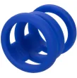 CALEXOTICS - ADMIRAL TRIPLE COCK CAGE BLUE CALEXOTICS - ADMIRAL TRIPLE COCK CAGE BLUE