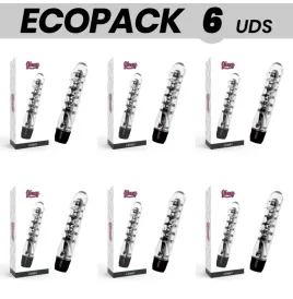 ECOPACK 6 UNITÉS - VIBRATEUR GLOSSY LENNY NOIR