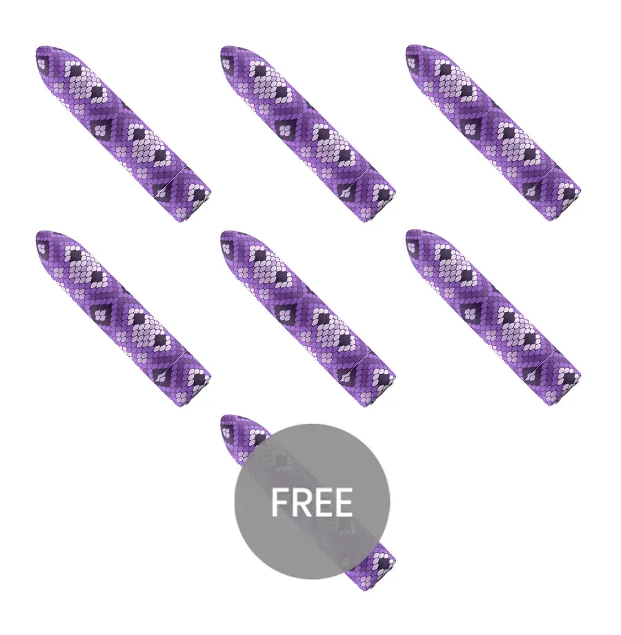 CUSTOM BULLETS - BALA RECARGABLE SNAKE LILA 10 INTENSIDADES 6 1 GRATIS CUSTOM BULLETS - BALA RECARGABLE SNAKE LILA 10 INTENSIDADES 6 1 GRATIS