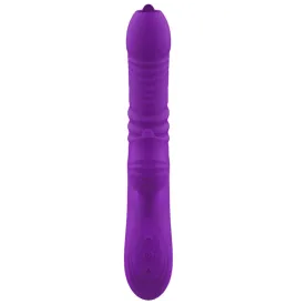 ARMONY - FULLY G SPOT RABBIT VIBRATOR WITH STIMULATING TONGUE VIOLET HEAT EFFECT
