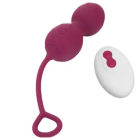 ARMONY - BLOSSOMS VAGINAL DUMBBELL VIBRATION REMOTE CONTROL 10 VIBRATIONS DARK RED