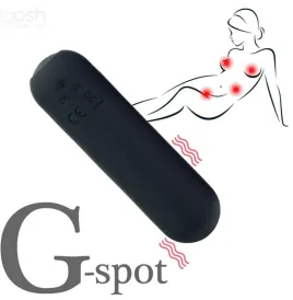 ARMONY - SPLASH HAHA VIBRATEUR BULLET SILICONE 10 VIBRATIONS 75 X 19 CM NOIR
