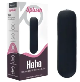 ARMONY - SPLASH HAHA VIBRATOR BULLET SILIKON 10 VIBRATIONEN 75 X 19 CM SCHWARZ