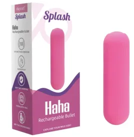 ARMONY - SPLASH HAHA VIBRATEUR BULLET SILICONE 10 VIBRATIONS 75 X 19 CM ROSE