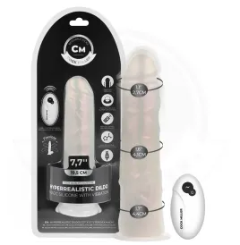 COCK MILLER - DILDO CON VENTOSA, LUCI E VIBRAZIONE CON TELECOMANDO BIANCO 19,5 CM
