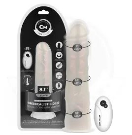 COCK MILLER - DILDO CON VENTOSA, LUCI E VIBRAZIONE CON TELECOMANDO BIANCO 20,5 CM