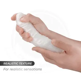 COCK MILLER - GODE AVEC VENTOUSE, LUMIÈRES ET VIBRATIONS AVEC TÉLÉCOMMANDE BLANC 20,5 CM