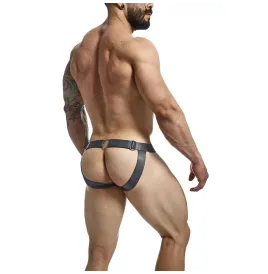 MOB - DNGEON JOCKSTRAP A PRESIÓN GRIS TALLA ÚNICA