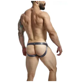 MOB - DNGEON JOCKSTRAP A PRESIÓN GRIS TALLA ÚNICA