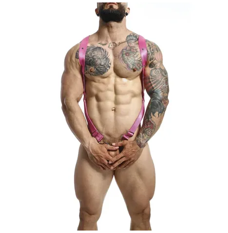 MOB - DNGEON CROSS BACK HARNESS PINK ONE SIZE