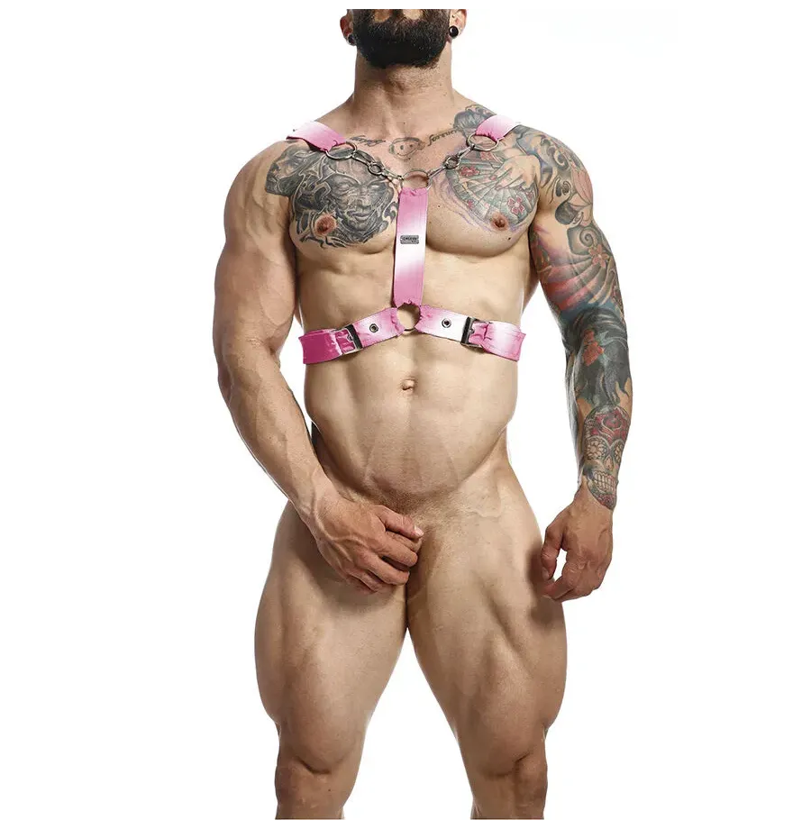 MOB - DNGEON PINK CHAIN HARNESS ONE SIZE Y MOB - DNGEON PINK CHAIN HARNESS ONE SIZE Y