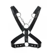 MOB - DNGEON CROSSED BLACK CHAIN HARNESS ONE SIZE MOB - DNGEON CROSSED BLACK CHAIN HARNESS ONE SIZE