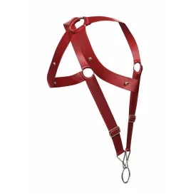 MOB - DNGEON CROSS BACK HARNESS RED ONE SIZE