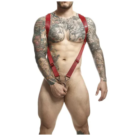 MOB - DNGEON RED STRAIGHT BACK HARNESS ONE SIZE