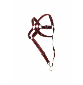 MOB - DNGEON RED CROSSED PENIS HARNESS ONE SIZE