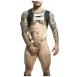MOB - DNGEON HARNESS WITH GOLDEN PENIS RING ONE SIZE MOB - DNGEON HARNESS WITH GOLDEN PENIS RING ONE SIZE