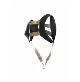 MOB - DNGEON HARNESS WITH GOLDEN PENIS RING ONE SIZE